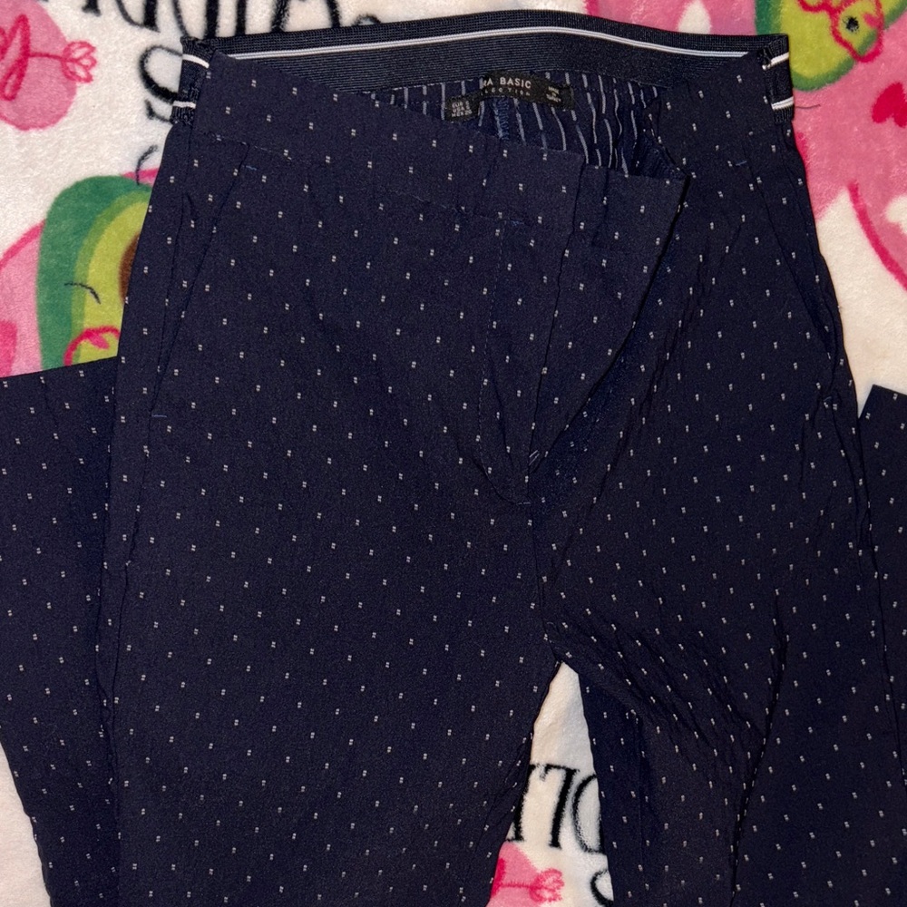 Zara Men's Dark Patterned Pants